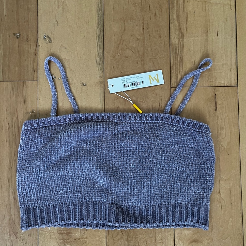 New Meshki Evelins Chenille Crop Top (M)